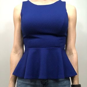 Forever 21 blue peplum top.